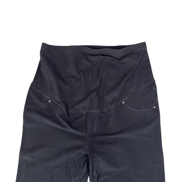 Time & Tru Women's Size XL Black Stretch Panel Maternity Jegging #3583 - Picture 3 of 7